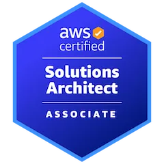 AWS Certified Solutions Architect Associate certification badge